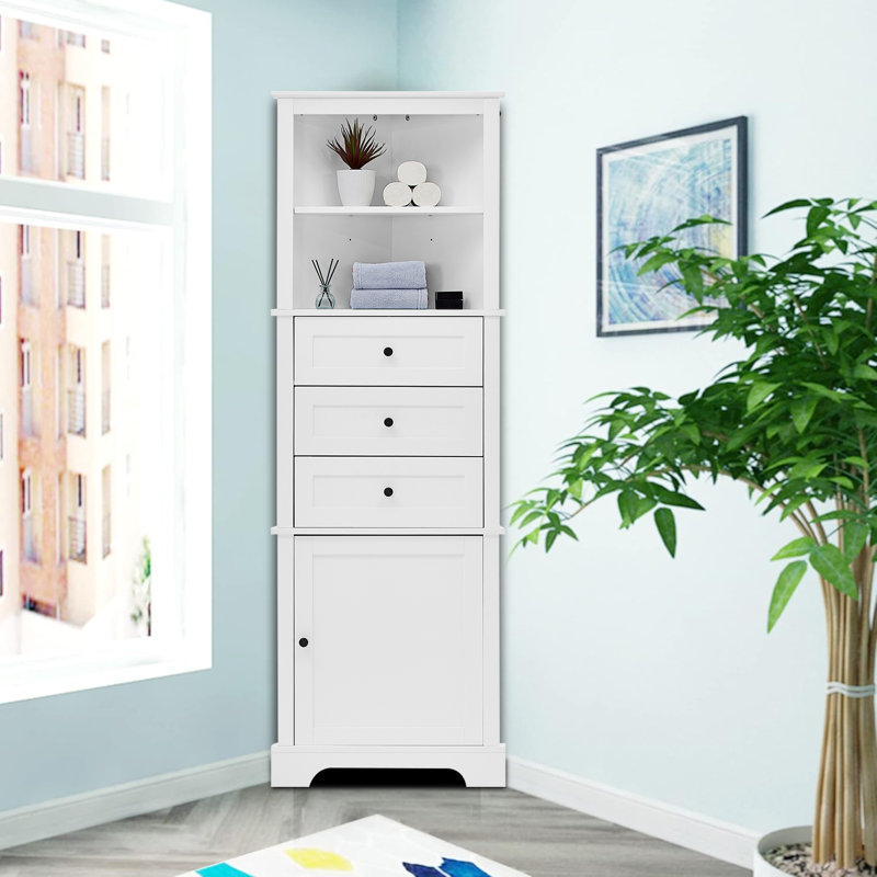 Armoire à linge autoportante, Blanc