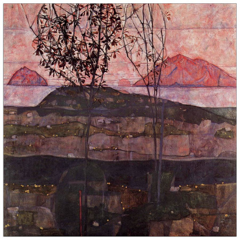 Egon Schiele - Wrapped Canvas Painting, 70cm H x 70cm W x 1.8cm D