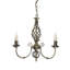 Zoey 3-Light Antique Brass Traditional Twist Candle Candelabra Style Chandelier