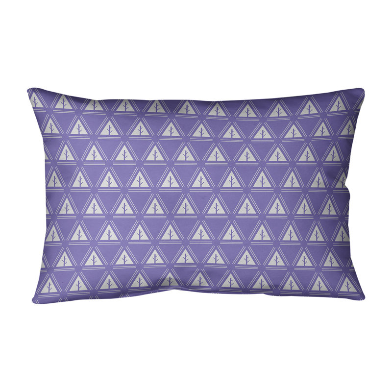 Coussin Theo Nath, Mauve / Blanc, Polyester / Bourre en polyester