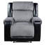 Fauteuil inclinable gris / noir Alicia