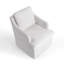 Fauteuil pivotant rembourré en chenille-1517330594