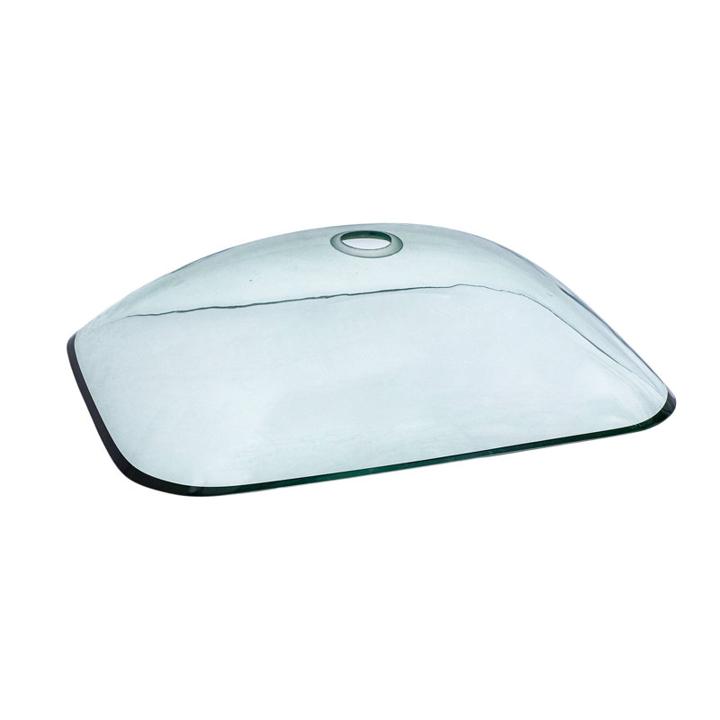Lavabo vasque de salle de bain rectangulaire au-dessus du comptoir pour salle de bain (sans robinet)