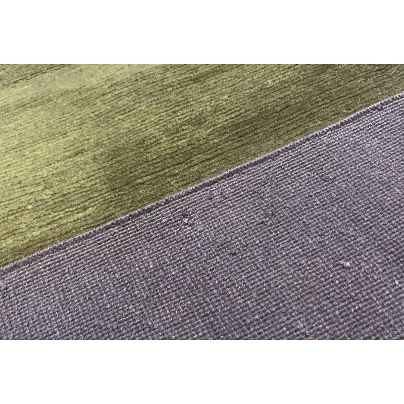 Wool Abstract Area Rug in Plum/Brown