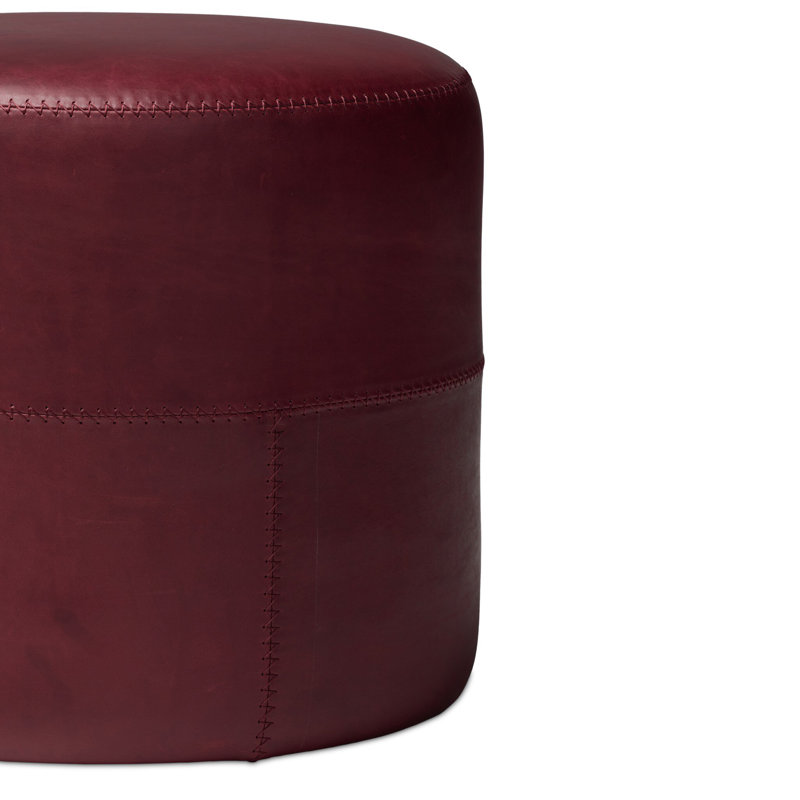 Camino Cylinder Ottoman, Dulane Burgundy
