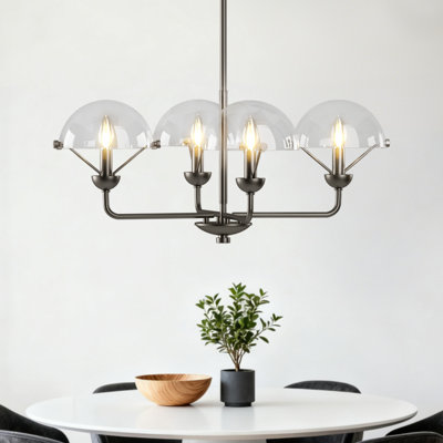 Iron 4-Light Chandelier
