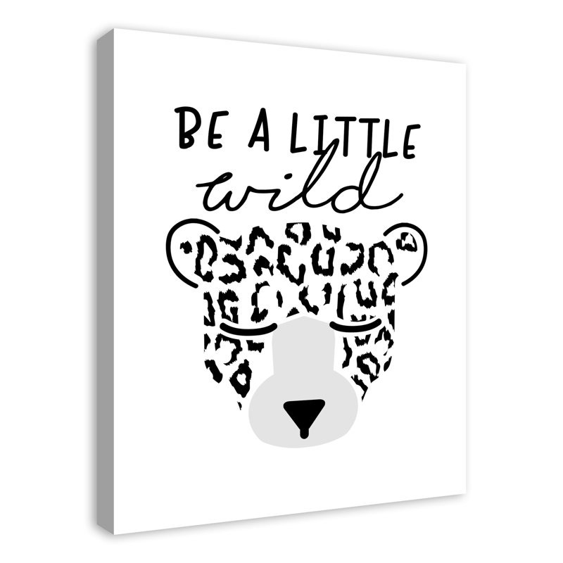 Art sur toile little wild leopard Mader, H 30 po x l 24 po x P 1,25 po, Toile tendue