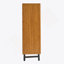 Armoire décorative en bois, armoire à chaussures avec portes à volets, armoire à chaussures à 6 niveaux avec tablettes réglables