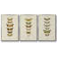 Ensemble de 3 papillons encadrés sur toile,-97710525-97710526