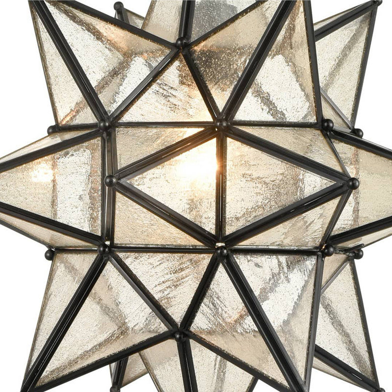 1 - Light Black Single Pendant, 14.76" H x 14.76" W x 14.76" D, Black