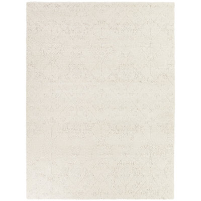 Mattson Beige Distressed Transitional Area Rug