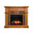 Renderos Darby Home Co 45.5 " W Brown Electric TV Stand with BTU 5100