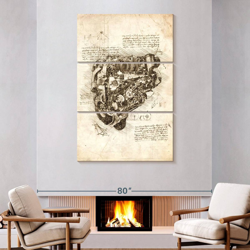 Engine, 74" H x 48" W