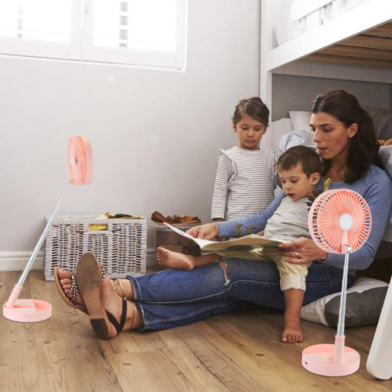 Ventilateur sur pied Imountek 3,66 po, Rose