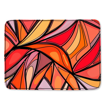 Tapis de bain abstrait
