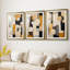 ABSTRACT Series DV - Impression sur mesure encadrée de qualité supérieure - 3 pièces-1091461515