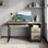 Bureau en bois manufacturé l 48 po avec plateau pour clavier et tiroir de classement Daylon