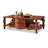 Nut-brown Solid+ Manufactured Wood Rectangular Coffee Table