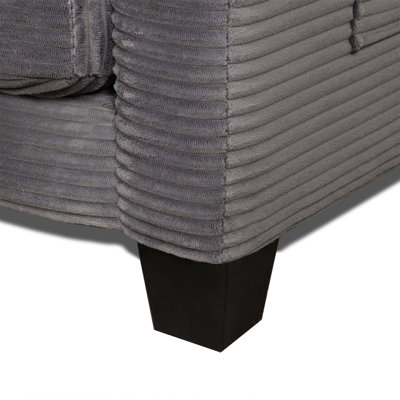 2-in-1 Convertible Corduroy Sofa Bed, 2-Seater Two-Form Switch Loveseat with Side Storage, High-Rebound Sponge & Solid Wood Composite Frame, Easy Assembly for Home Living Room/Study.