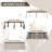20 Ft. W x 10 Ft. D Metal with Steel Patio Gazebo-93569465
