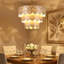 24" 5-Light Scalloped Capiz Shell Drum Chandelier-1878925499