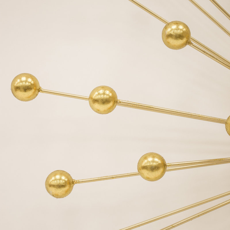 Glam Abstract Wall Decor on Metal, 80cm H x 80cm W x 8cm D