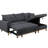 83.28" Sectional In Dark Gray With Storage Chaise, Sleeper & Reversible Chaise And Option