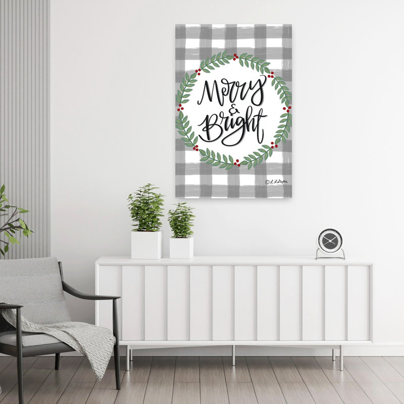Merry Bright Art contemporain, H 36 po x l 24 po
