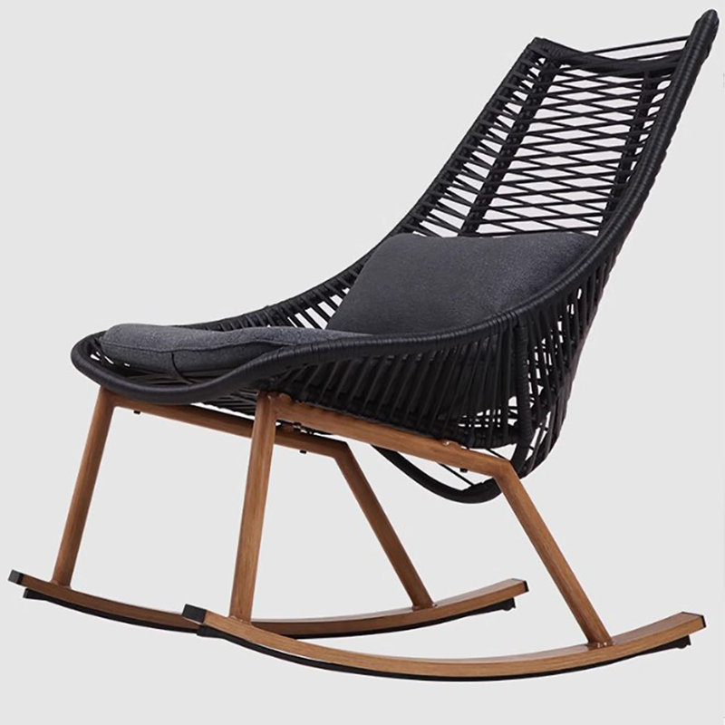 Nordic Lazy People Light Luxury Home Rocking Chair Metal Rocking Chair