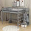 Lit mezzanine double avec garde-robe-76441297
