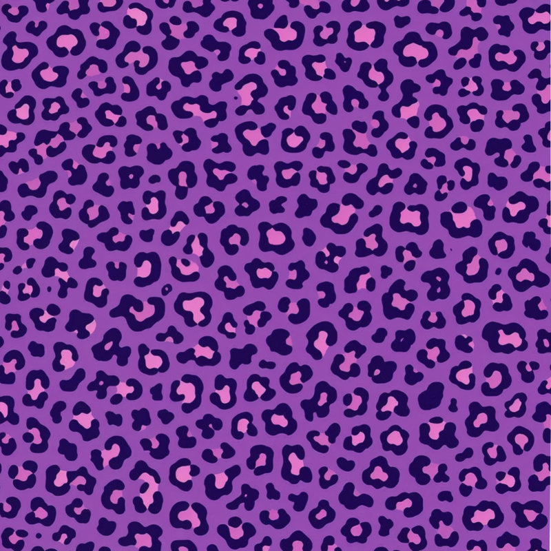 Couette à motif léopard, Grand lit, Moyen mauve rose clair