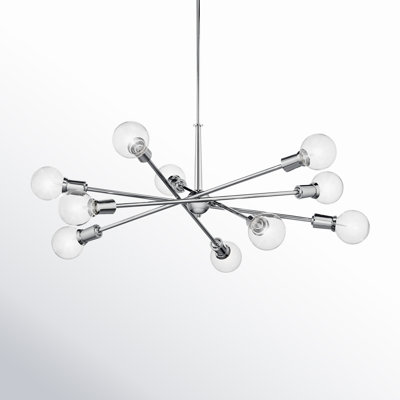 Kyla 10 Light Metal Sputnik Chandelier