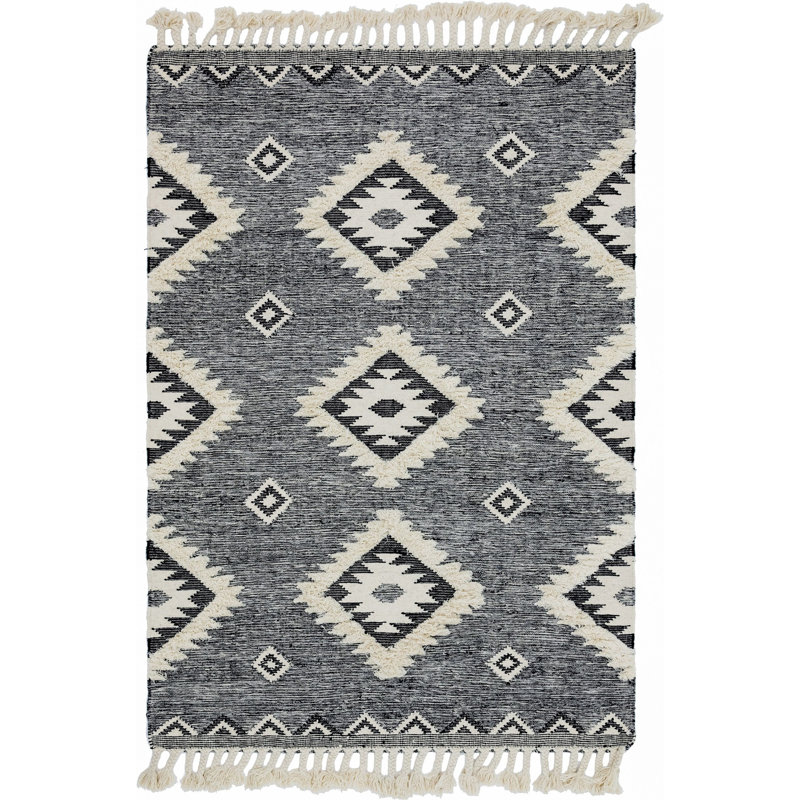 Alenah Wool Southwestern Indoor Rug, Rectangle 6' x 9'