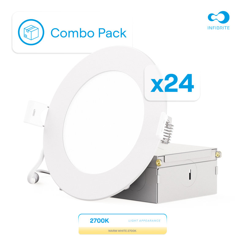 Ensemble d'éclairage encastré 4 "à DEL 2700K