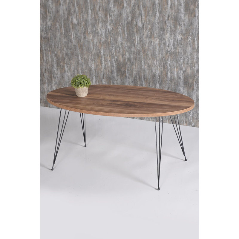 Dominick Four Leg Coffee Table, Walnut