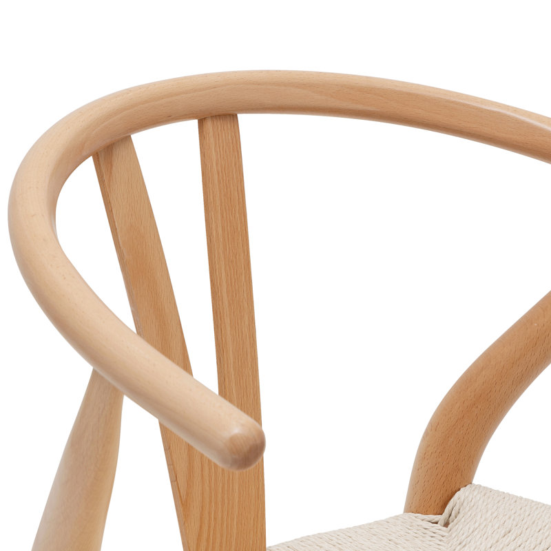 Chaise en bois massif Wyn, Complètement noir, 2