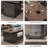 Tan+Black Rectangular Solid Wood+Iron desks-108218837-108218840