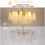 Lustre moderne en verre gourde à double couche doré avec sources de lumière E14