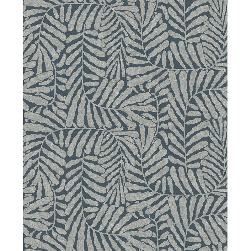 Gabriel Espresso Fern Wallpaper, Teal