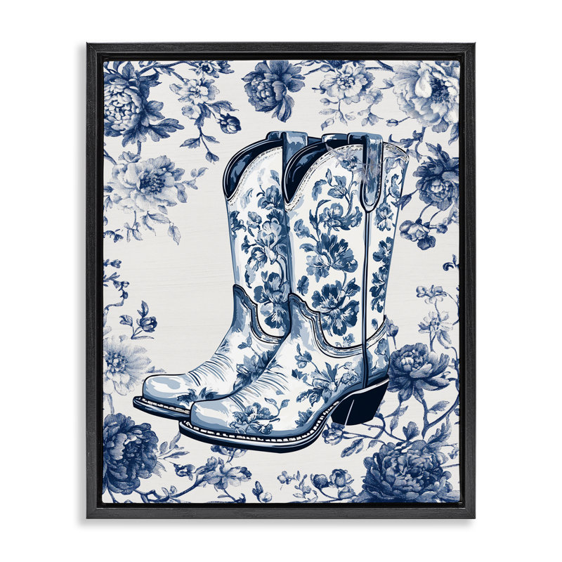 Cadre flottant Blue Spring, Cadre flottant noir de jais, H 21 po x l 17 po