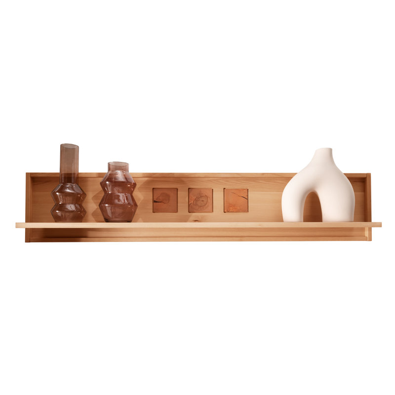 Ahoskie Solid Wood Accent Shelf, Beech, 30cm H x 150cm W x 22cm D