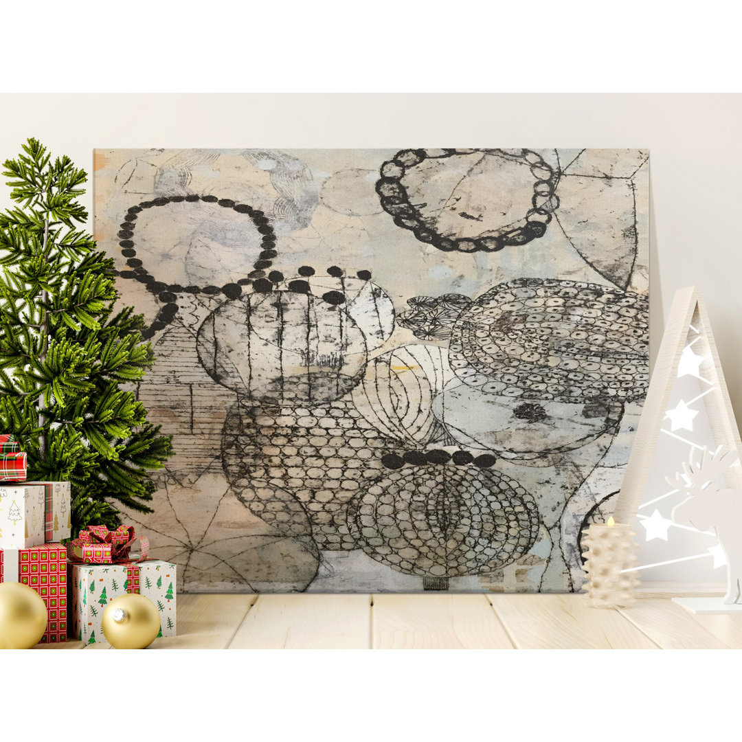 Abstract Organic Shapes Canvas Wall Art