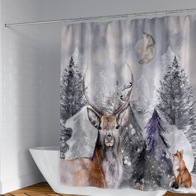 Anatolijs Shower Curtain, 72" H x 70" W