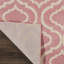 Tapis rose / ivoire à motif géométrique Kardinya-1530484196