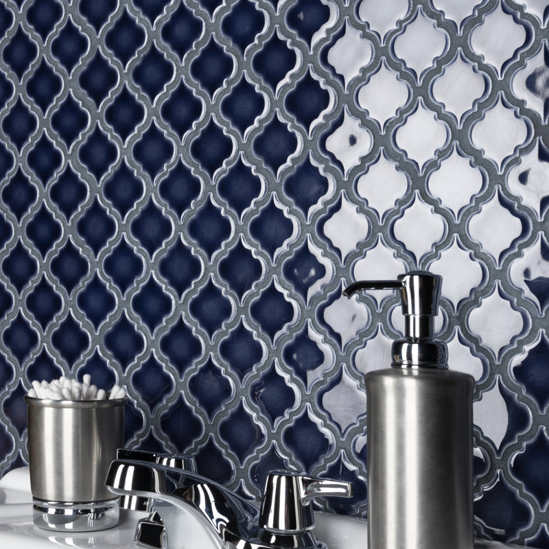 Hudson Tangier 2" x 2" Porcelain Grid Mosaic Wall & Floor Tile, Noir