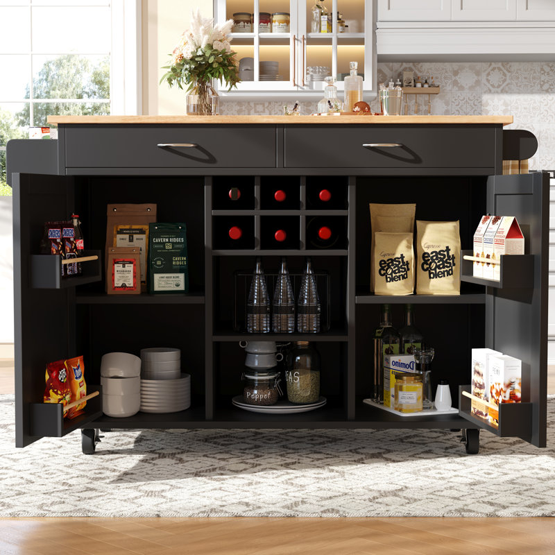 Kitchen Island, Black