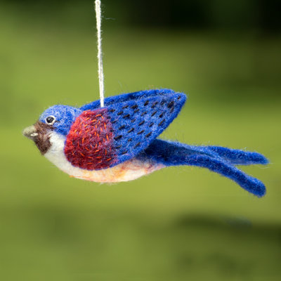 5'' Handmade Fabric Animals Hanging Figurine Ornament