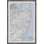 Vue de dessus bleu - Reproduction d'art graphique sur papier encadré-843225128
