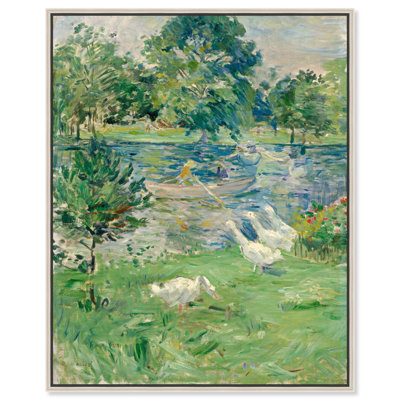 «Morisot Girl in Boat with Geese» par Art Remedy