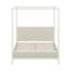 Wooden Canopy Platform Bed Frame with Timeless Fluted Panels and Thick Support Slats-133058624-133058626